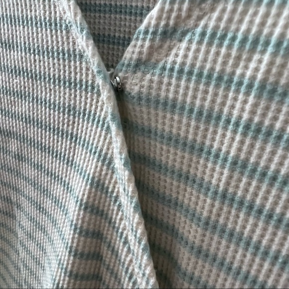 Copper Key waffle knit striped wrap top Large - Picture 7 of 8